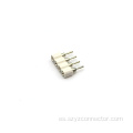 Fila individual de encabezado femenino mecanizado de 2.54 mm